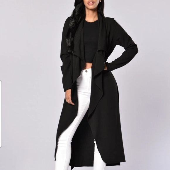 Fashion nova black business coat - Picture 1 of 3
